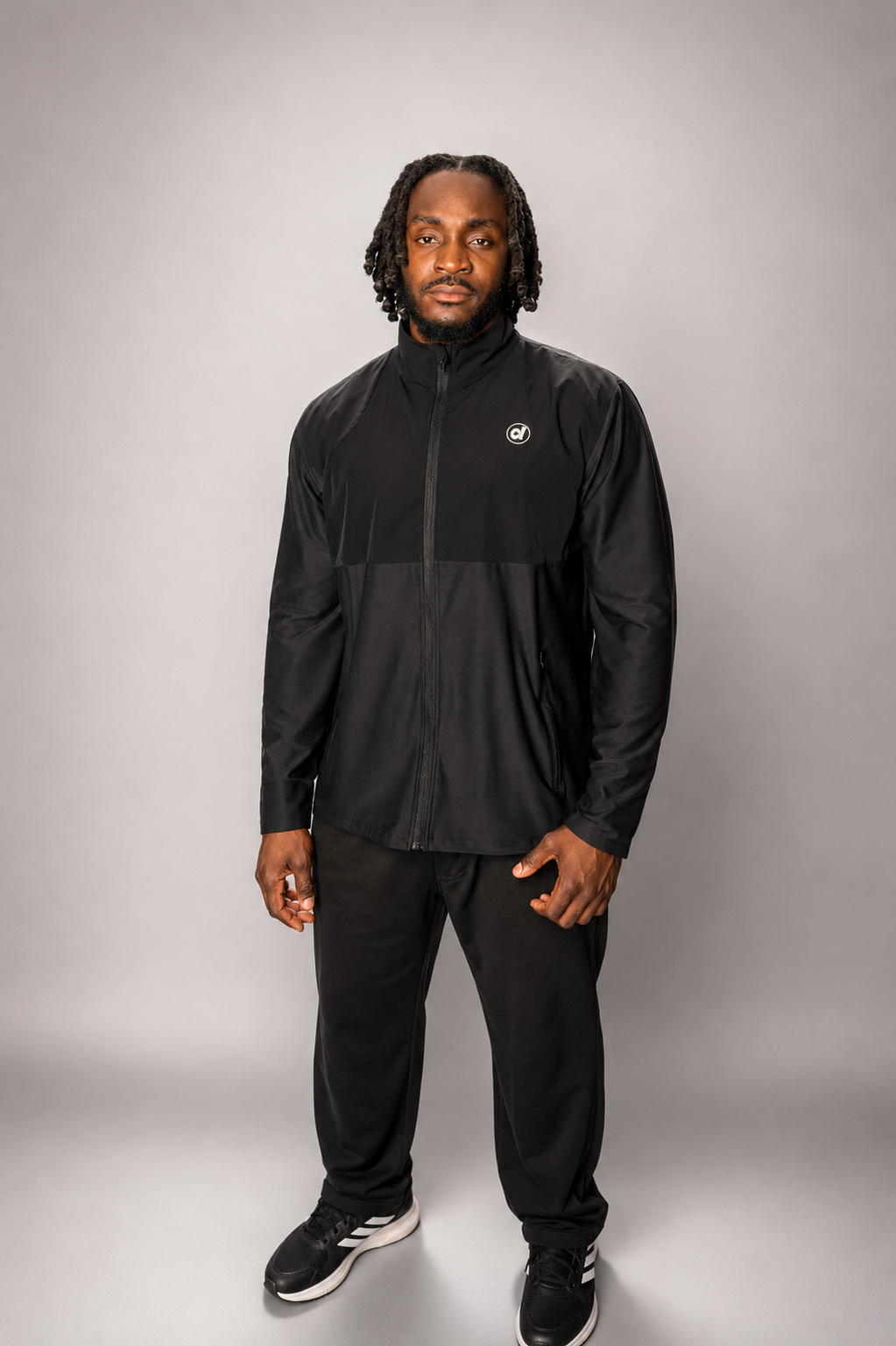 Black Quarter-Zip Pullover