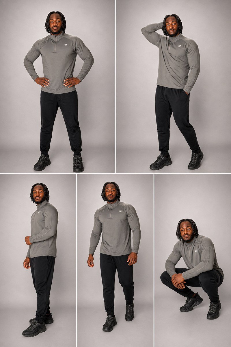 Grey Long Sleeve Training Top
