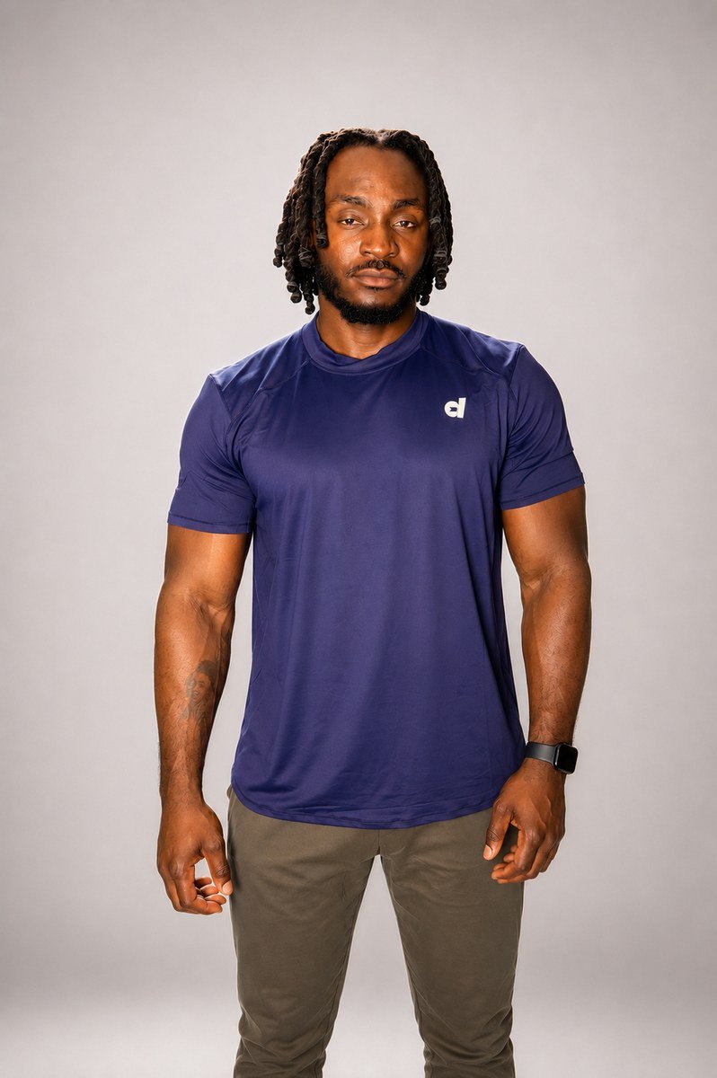 Navy Essential Gym Tee