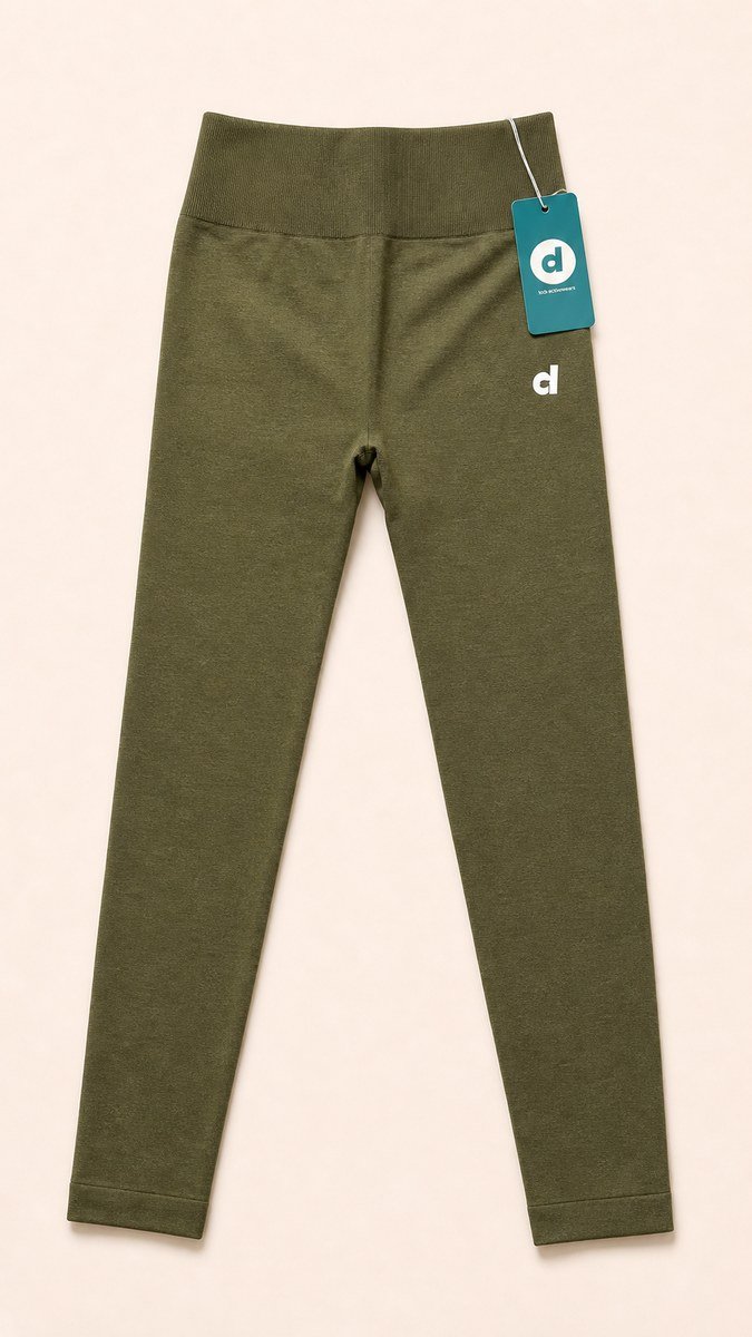 Olive Seamless Scrunch Leggings